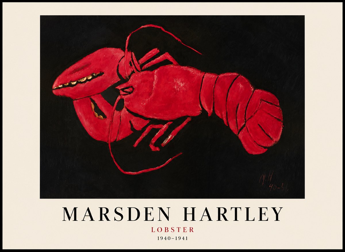 Marsden Hartley Lobster No1 - Affiche