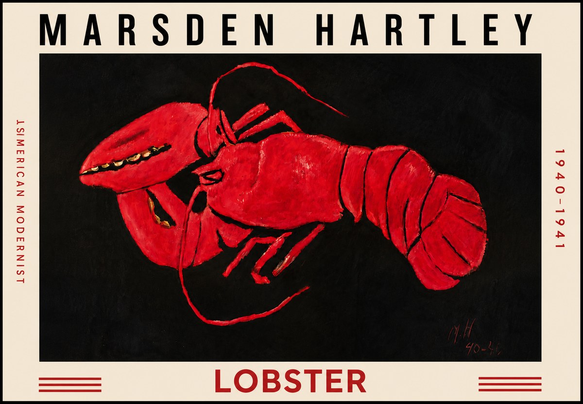 Marsden Hartley Lobster No4 - Affiche