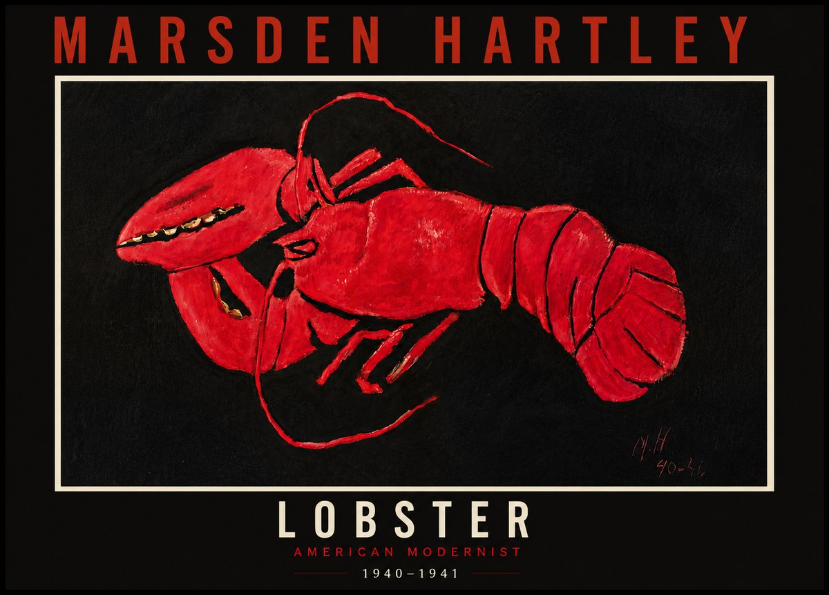 Marsden Hartley Lobster No5 - Affiche