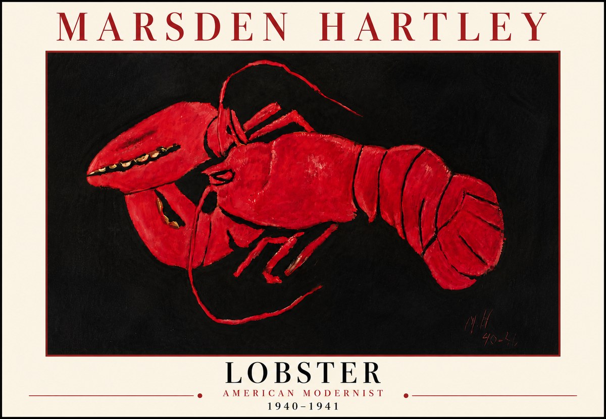 Marsden Hartley Lobster No6 - Affiche