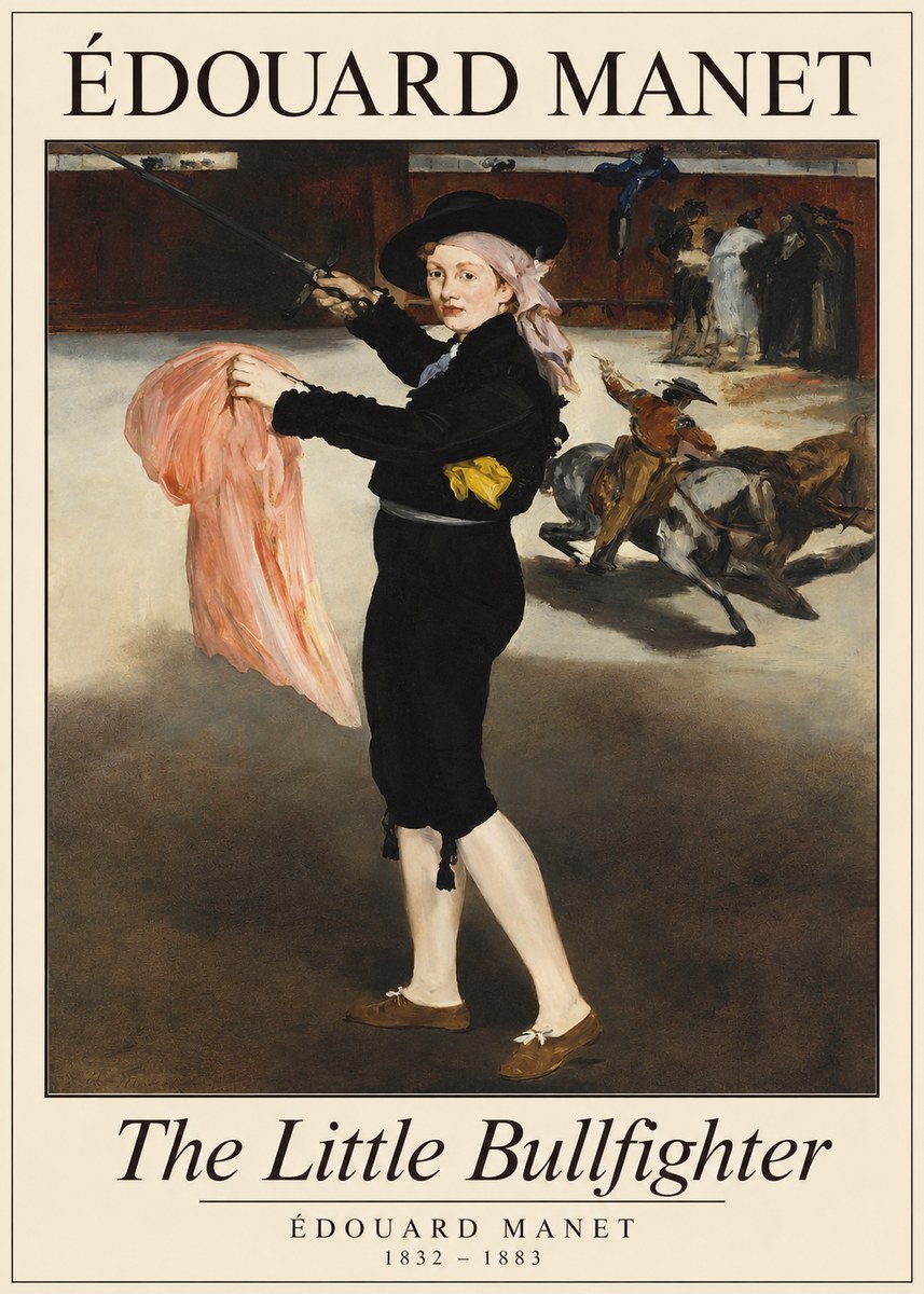 Édouard Manet The Little Bullfighter No1 - Affiche