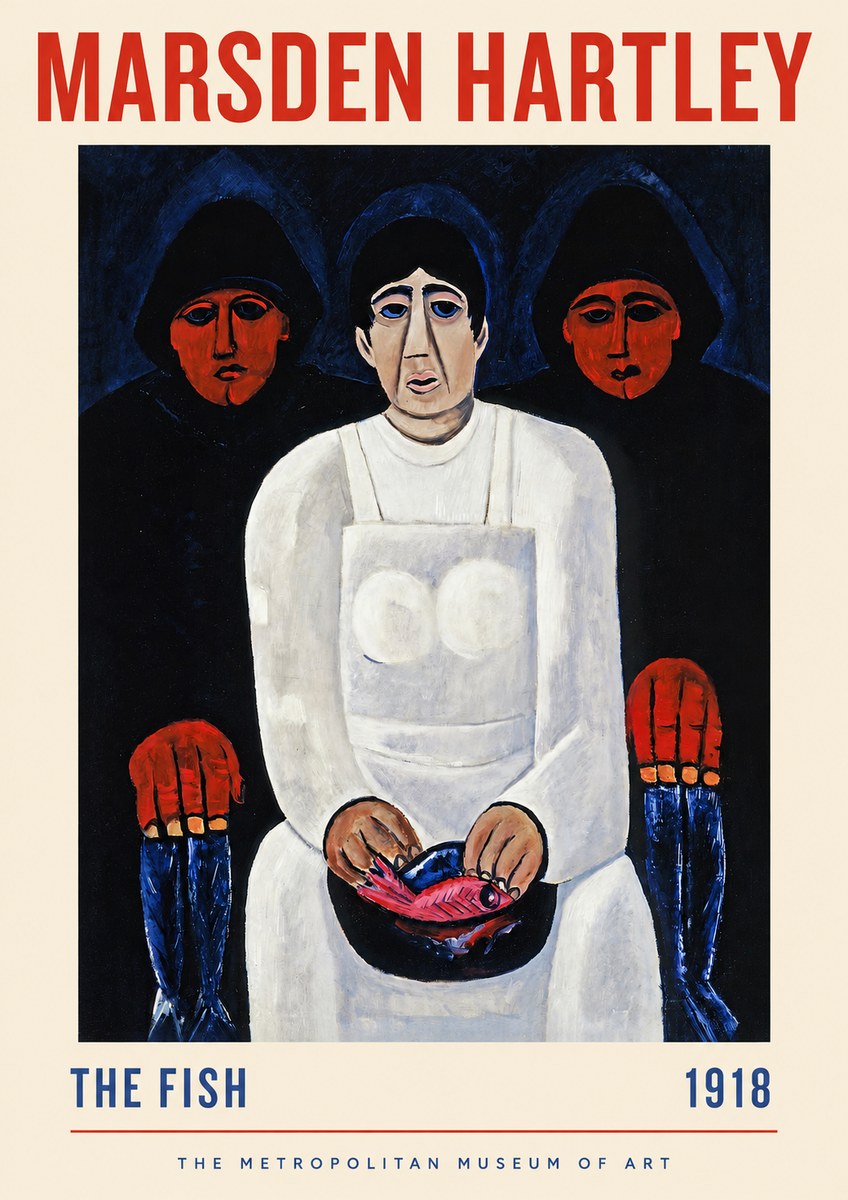Marsden Hartley The Fish No2 - Affiche