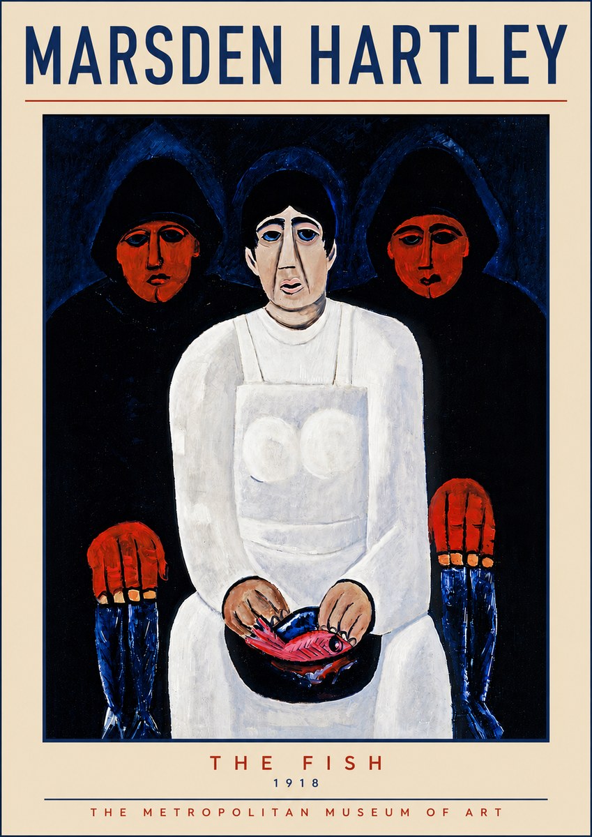 Marsden Hartley The Fish No5 - Affiche