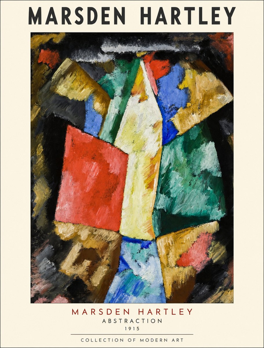 Marsden Hartley Abstraction No1 - Affiche