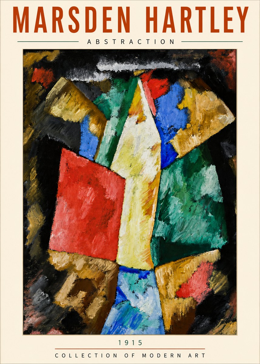 Marsden Hartley Abstraction No5 - Affiche