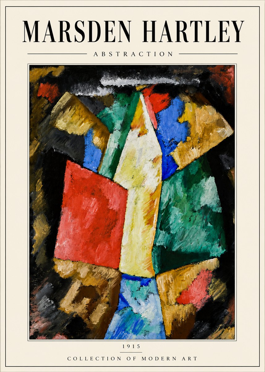 Marsden Hartley Abstraction No6 - Affiche