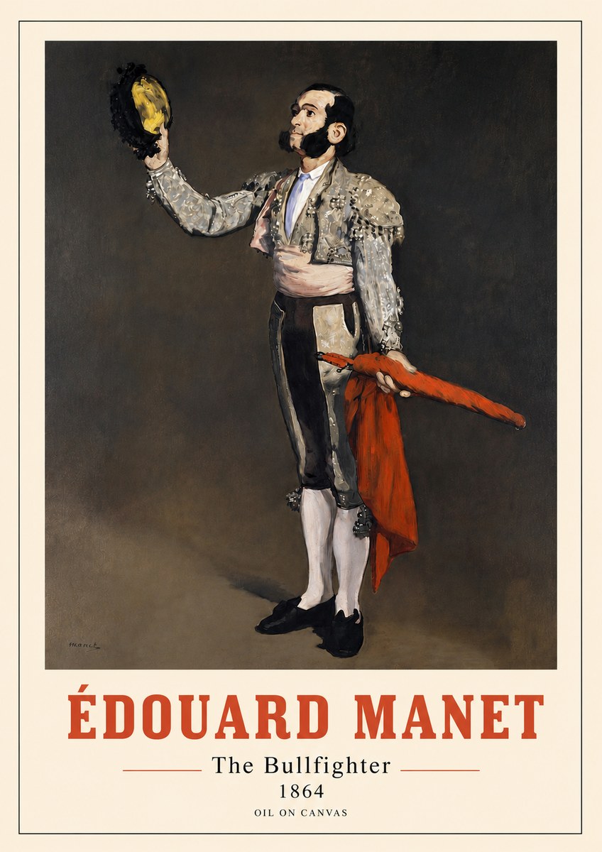 Édouard Manet The Bullfighter No4 - Affiche