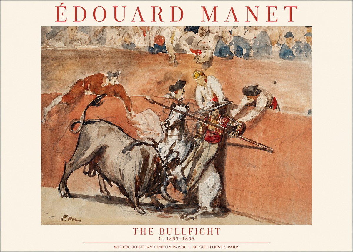 Édouard Manet The Bullfight I No1 - Affiche