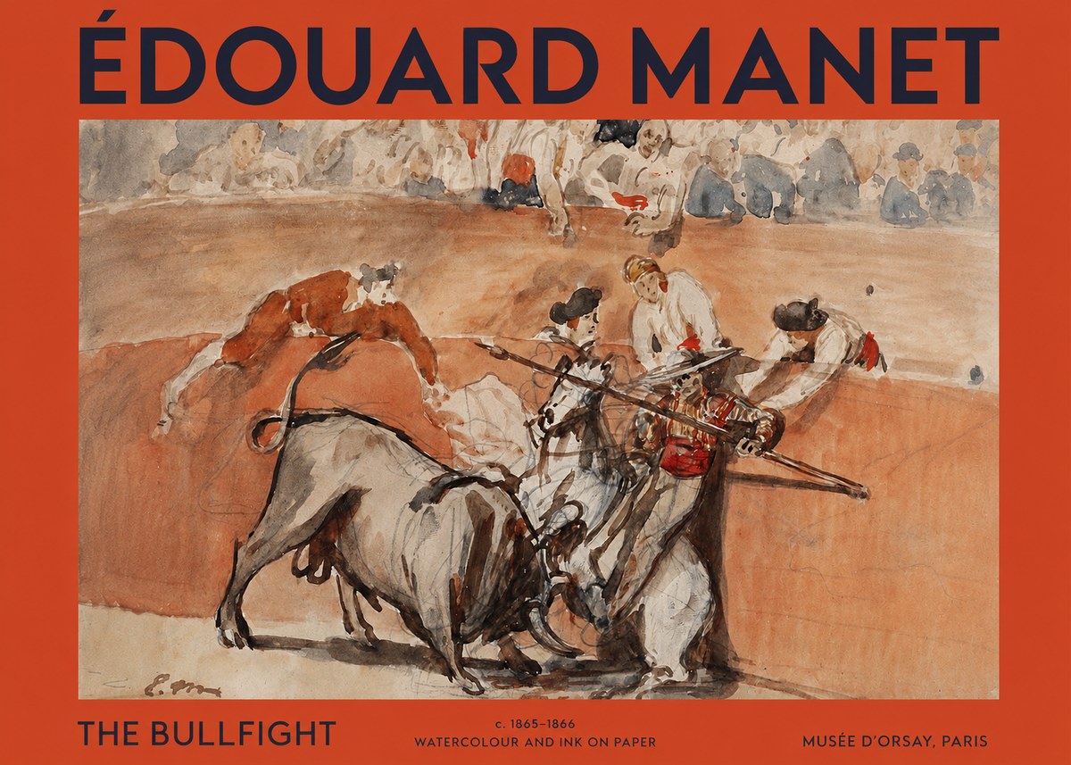 Édouard Manet The Bullfight I No2 - Affiche