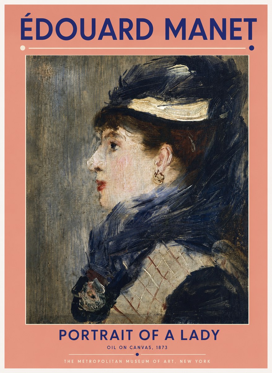 Édouard Manet Portrait of a Lady No2 - Affiche