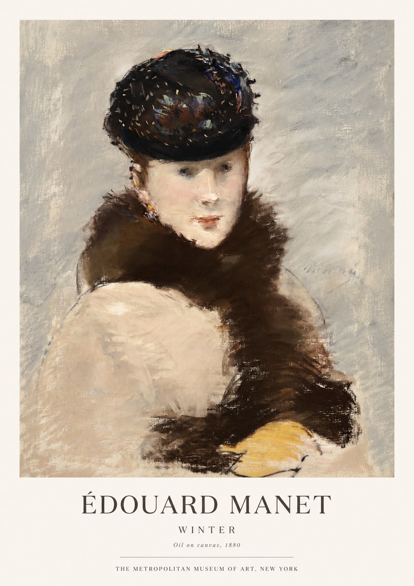 Édouard Manet Winter No1 - Affiche