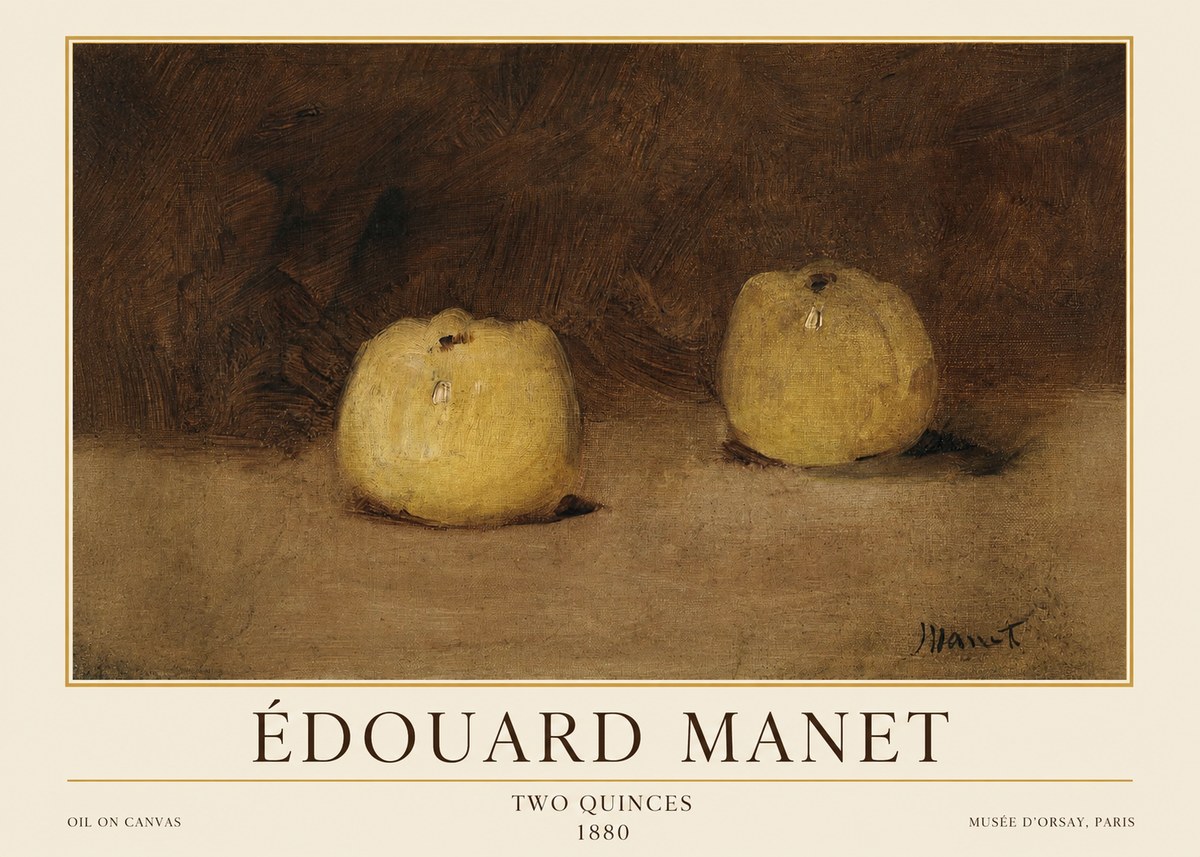 Édouard Manet Two Quinces No1 - Affiche