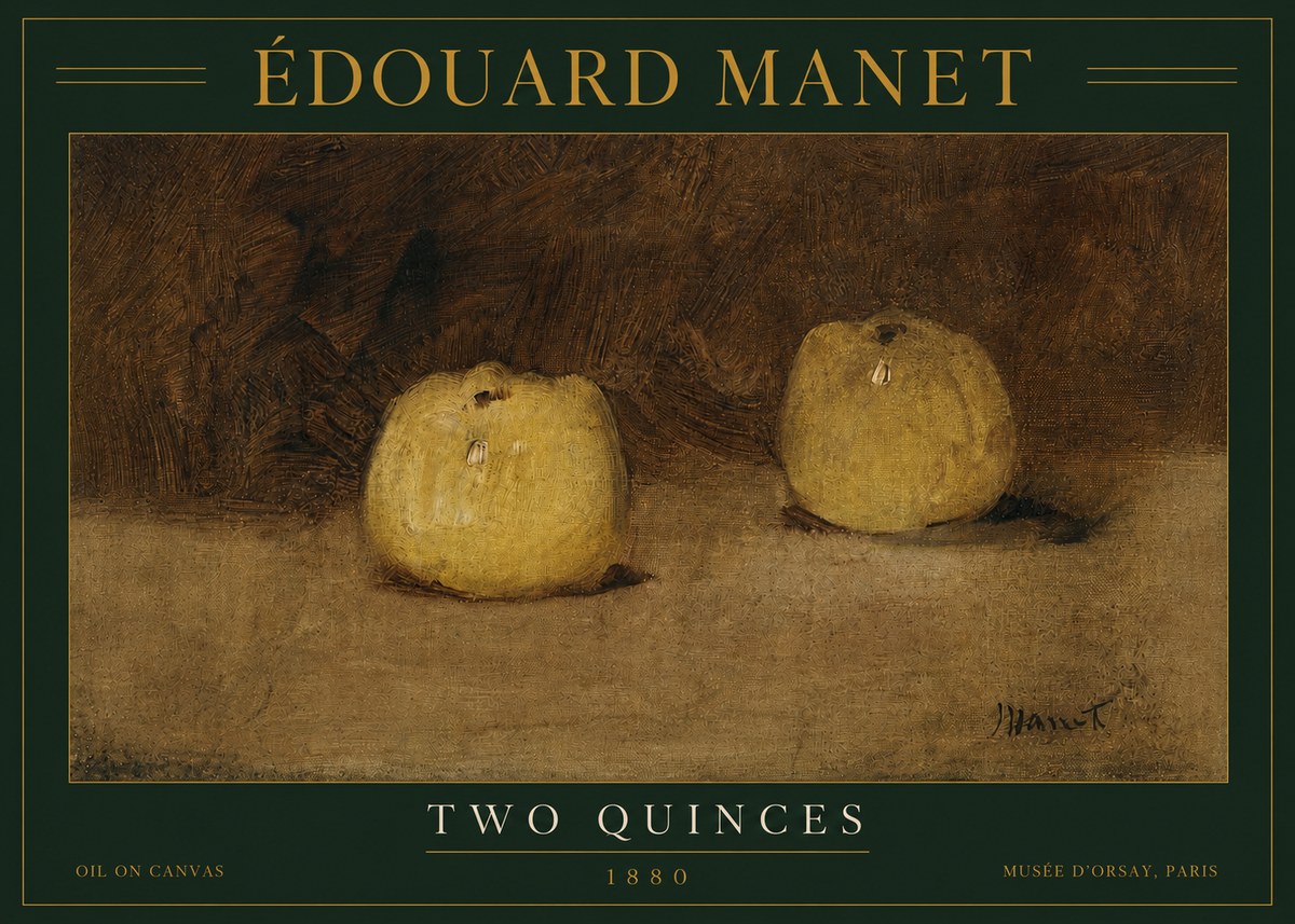 Édouard Manet Two Quinces No3 - Affiche