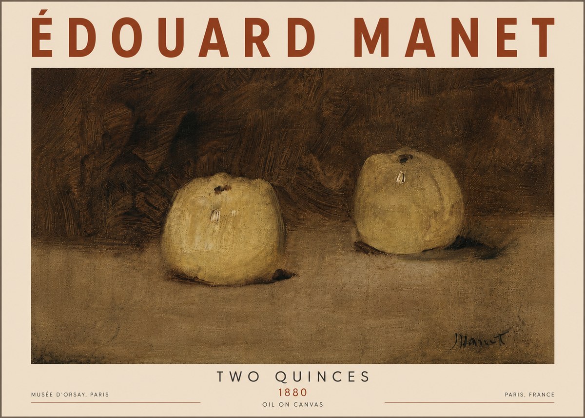 Édouard Manet Two Quinces No6 - Affiche