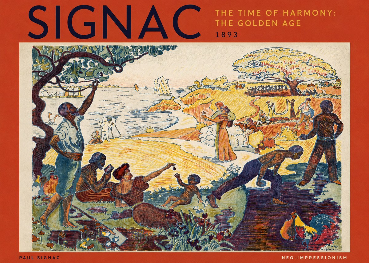 Signac The Time of Harmony: the Golden Age No3 - Affiche