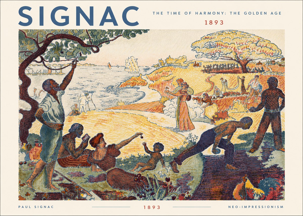 Signac The Time of Harmony: the Golden Age No5 - Affiche