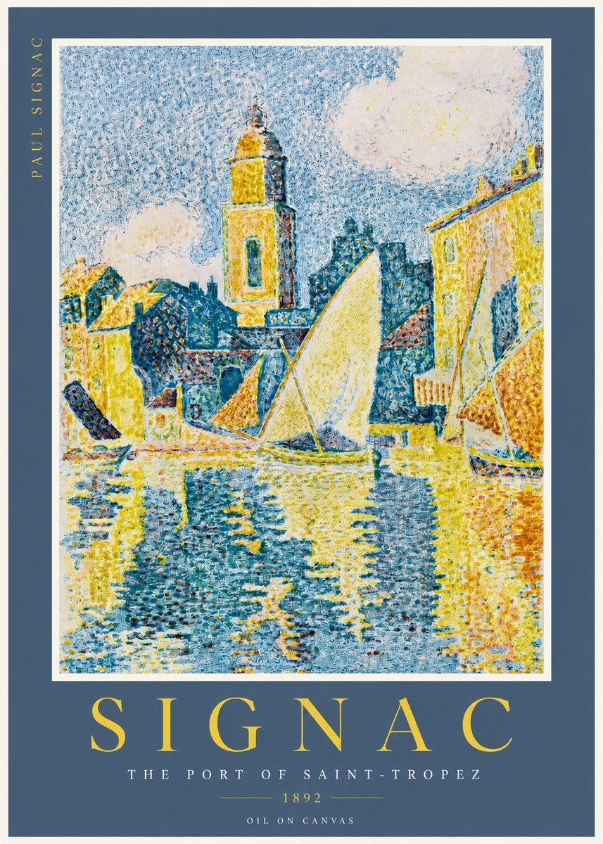 Signac The Port of Saint-tropez No2 - Affiche