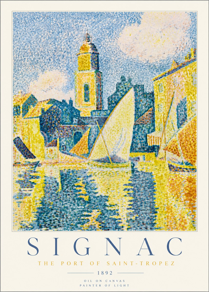 Signac The Port of Saint-tropez No5 - Affiche