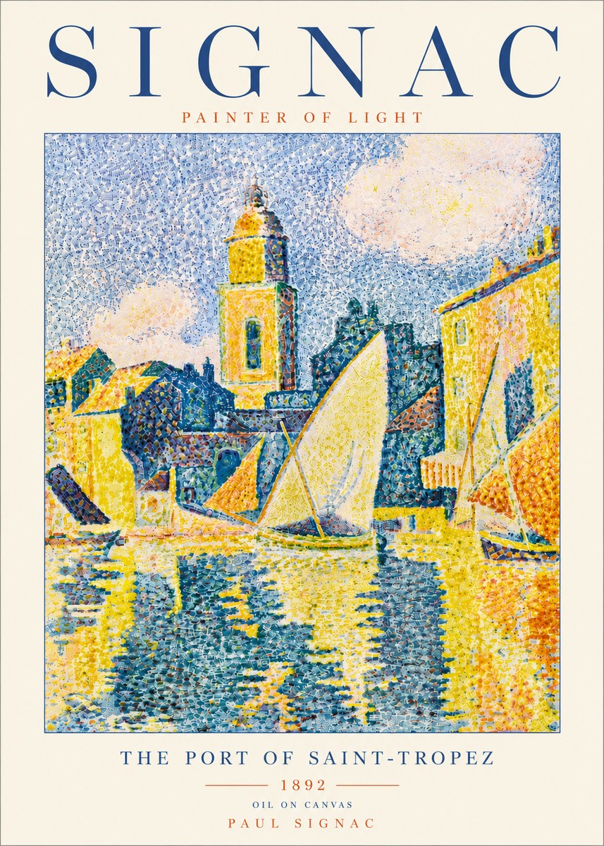 Signac The Port of Saint-tropez No6 - Affiche