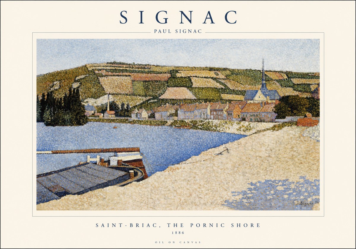 Signac Saint-briac, the Pornic Shore No1 - Affiche