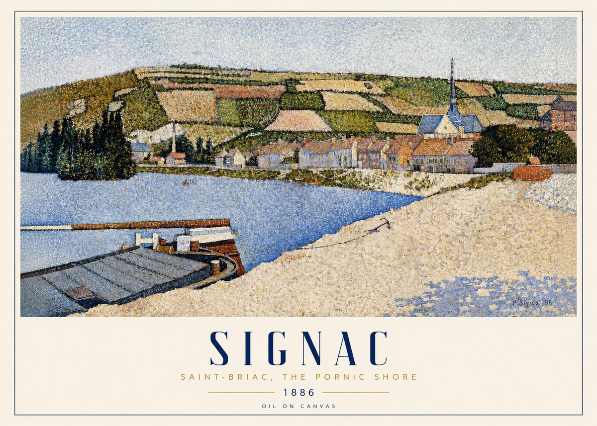 Signac Saint-briac, the Pornic Shore No3 - Affiche