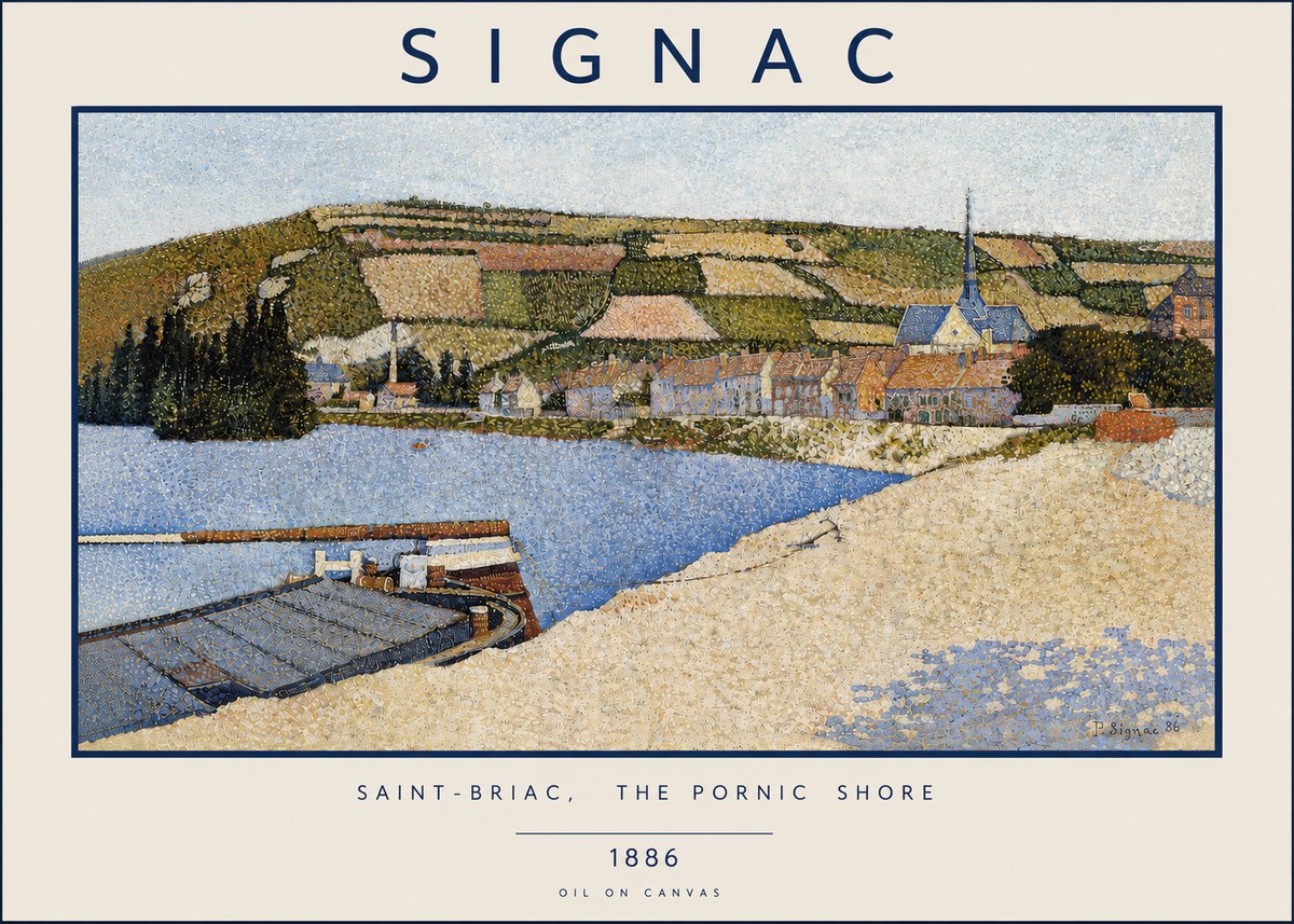 Signac Saint-briac, the Pornic Shore No4 - Affiche