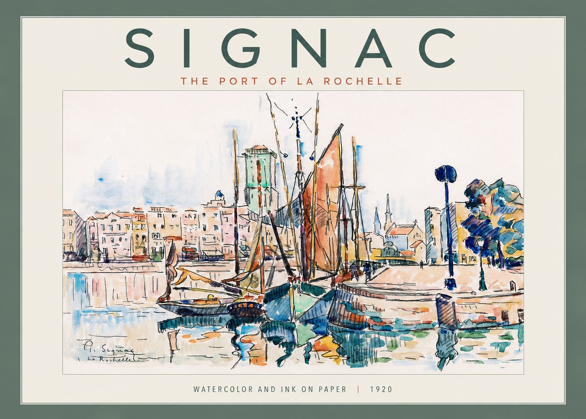 Signac The Port of La Rochelle No4 - Affiche