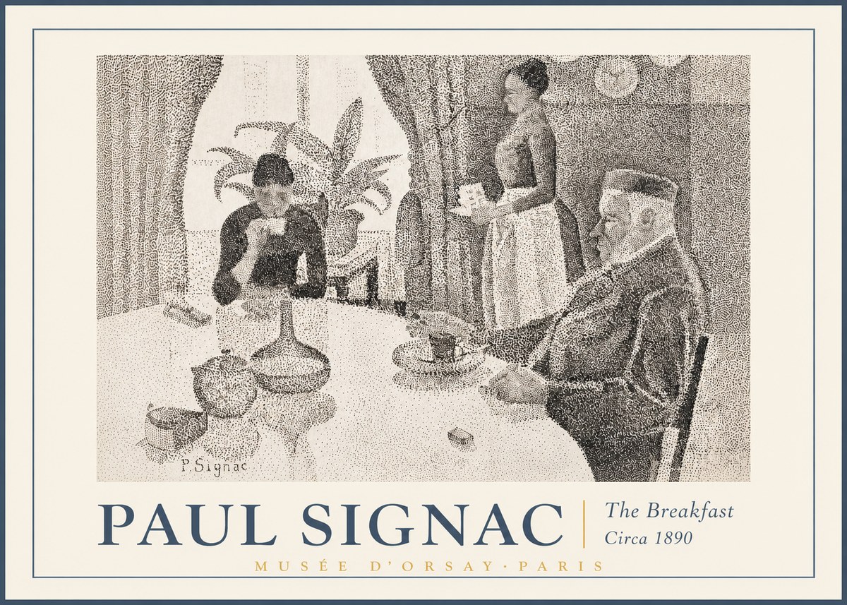 Signac The Breakfast No2 - Affiche
