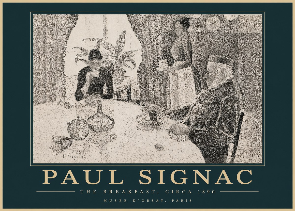 Signac The Breakfast No4 - Affiche
