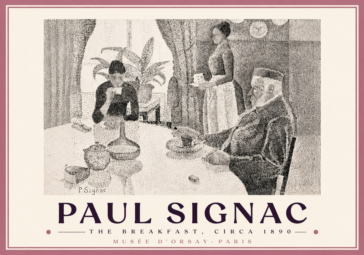 Signac The Breakfast No5 - Affiche