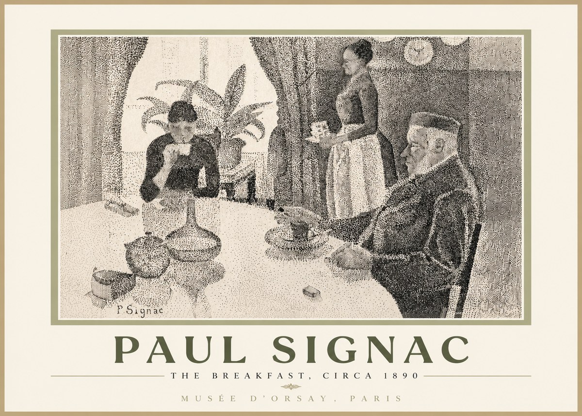 Signac The Breakfast No6 - Affiche