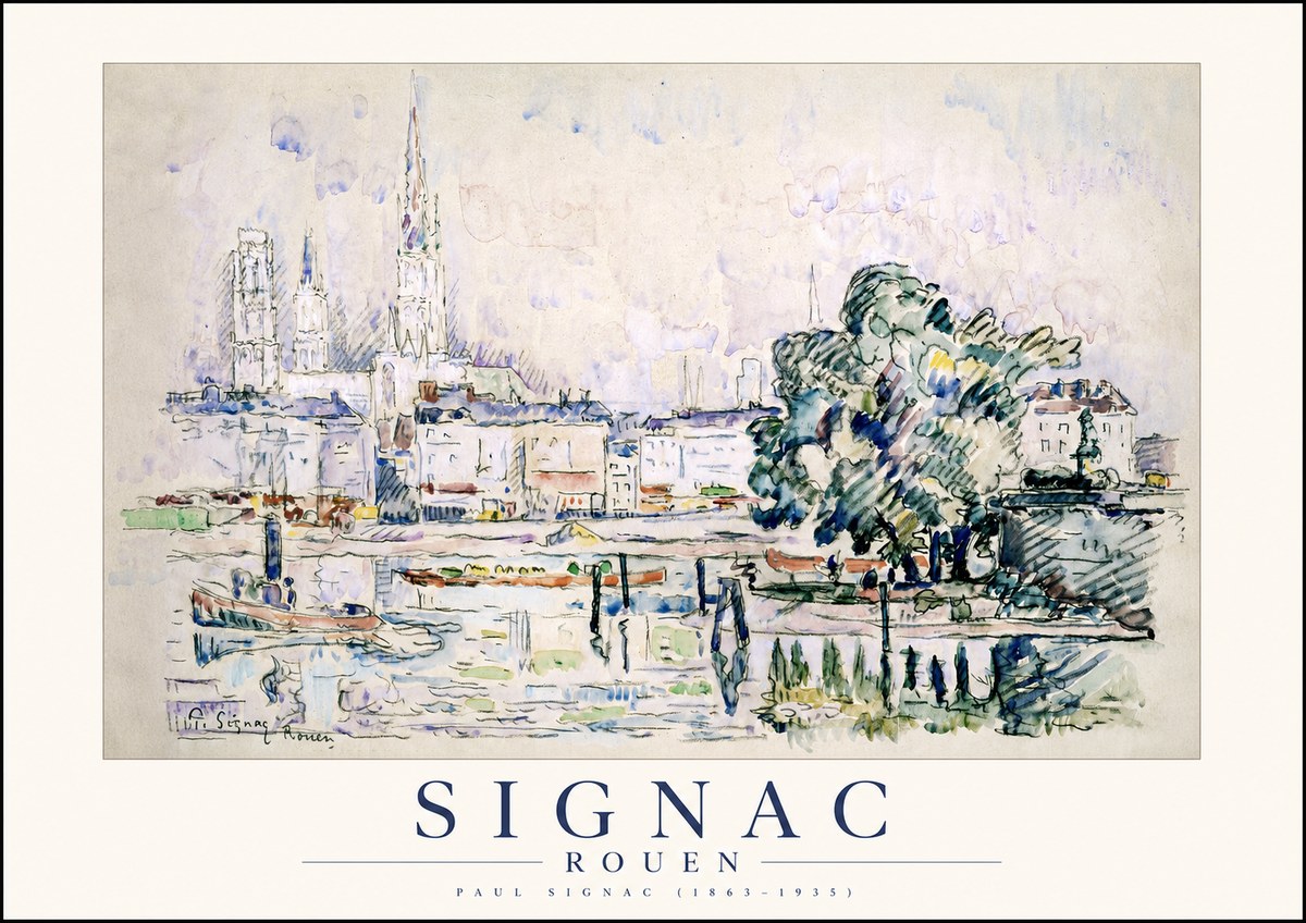 Signac Rouen No1 - Affiche