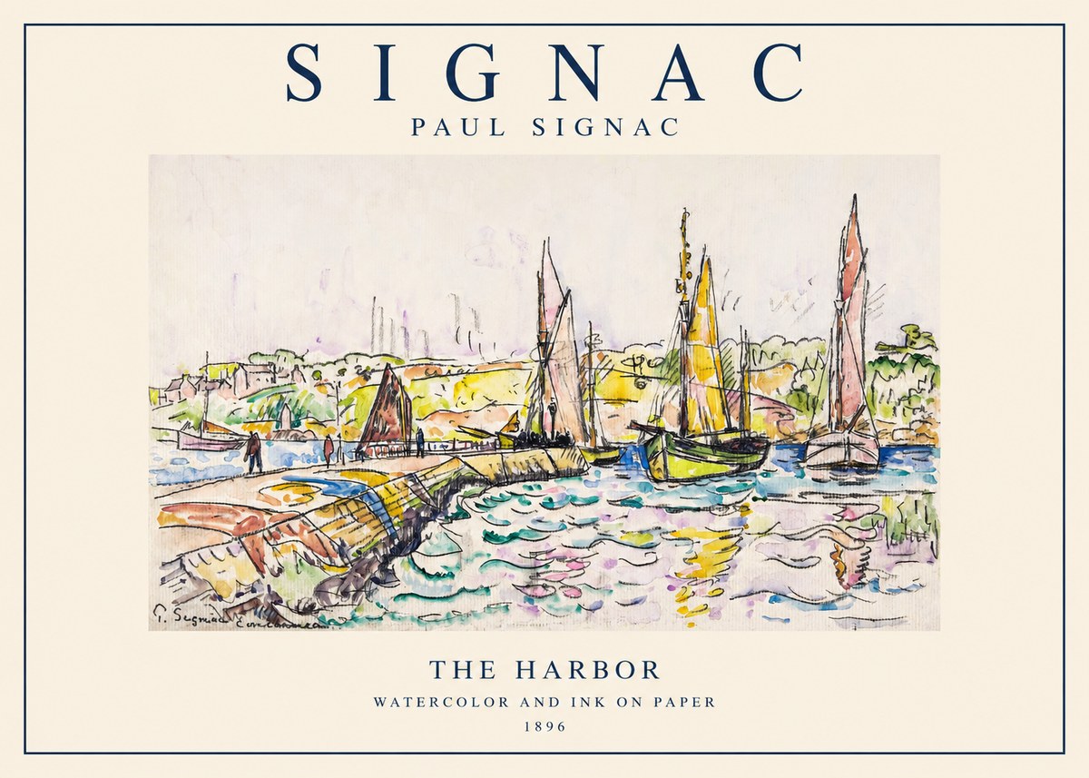 Signac The Harbor I No1 - Affiche