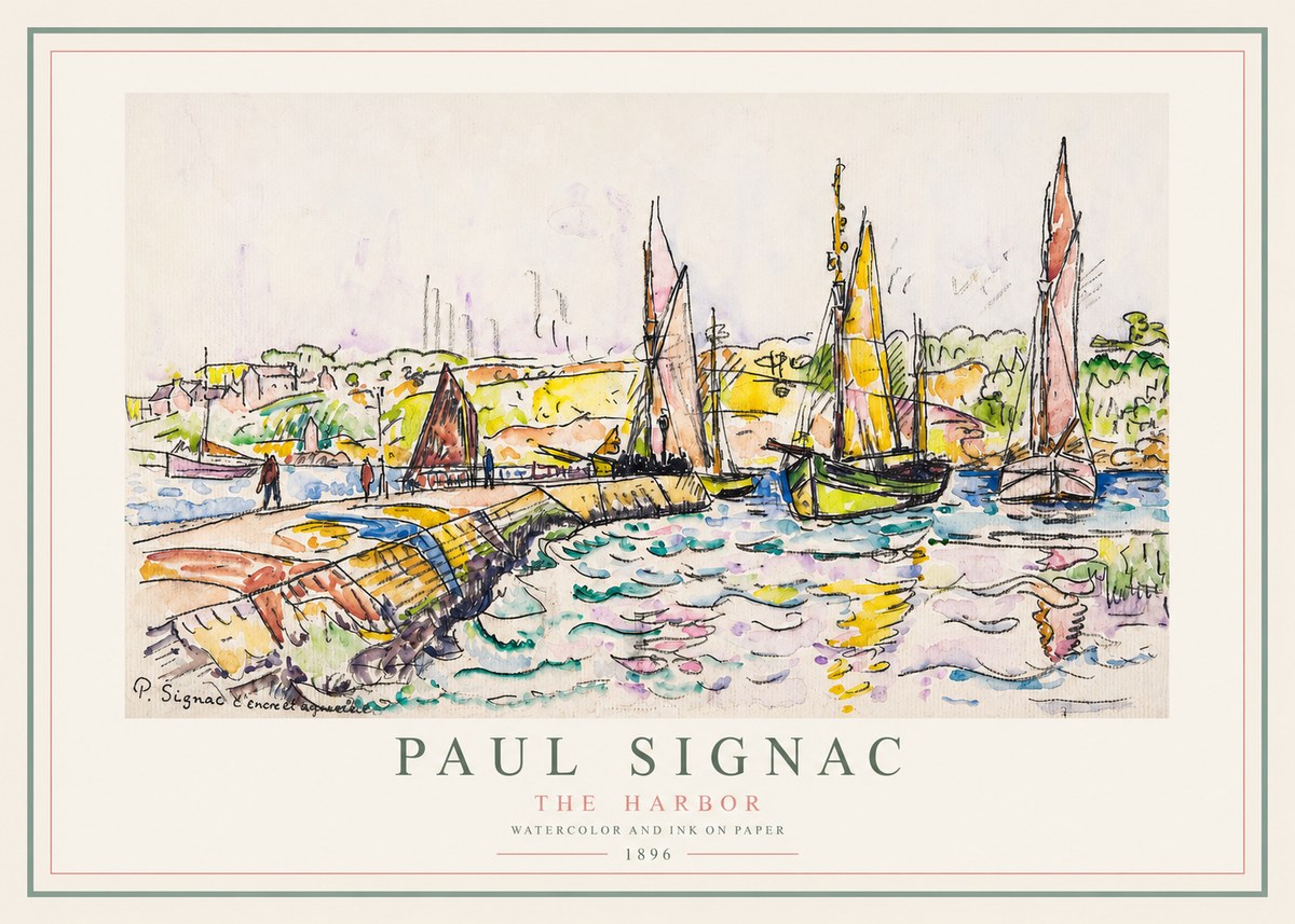 Signac The Harbor I No3 - Affiche
