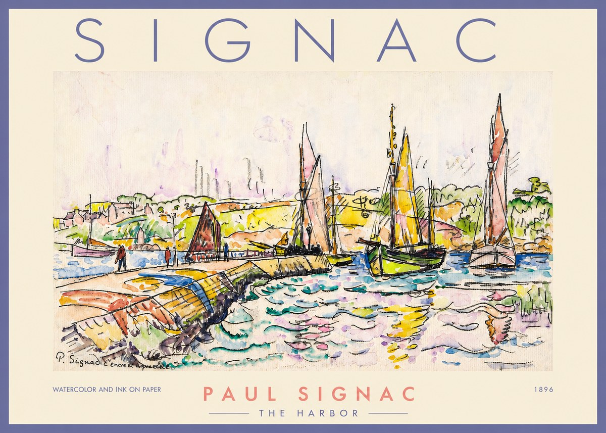 Signac The Harbor I No4 - Affiche