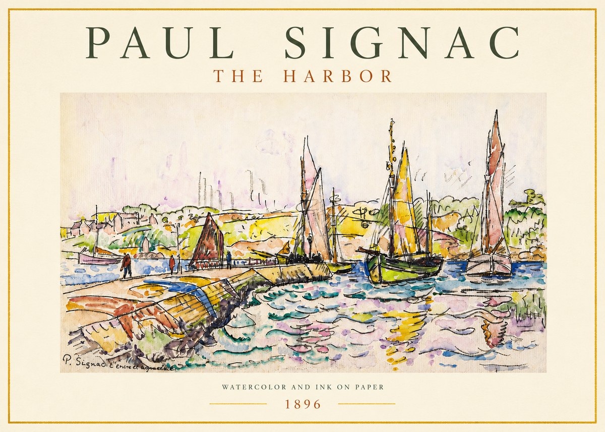 Signac The Harbor I No5 - Affiche