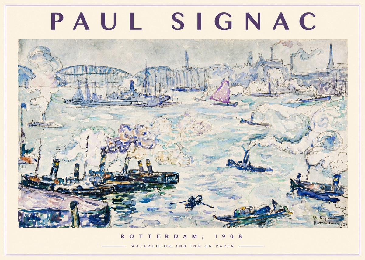 Signac Rotterdam, 1908 No4 - Affiche