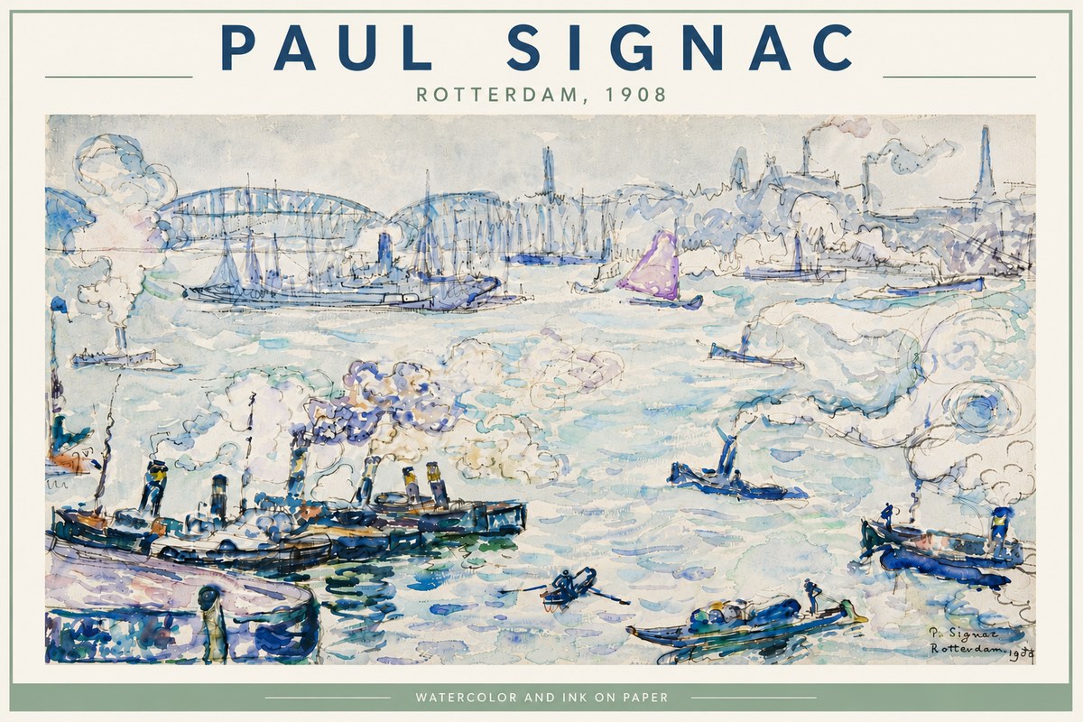Signac Rotterdam, 1908 No6 - Affiche