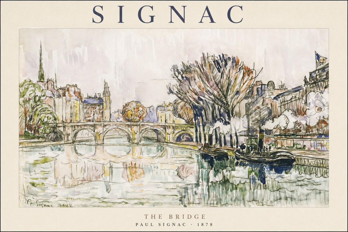 Signac The Bridge I No1 - Affiche