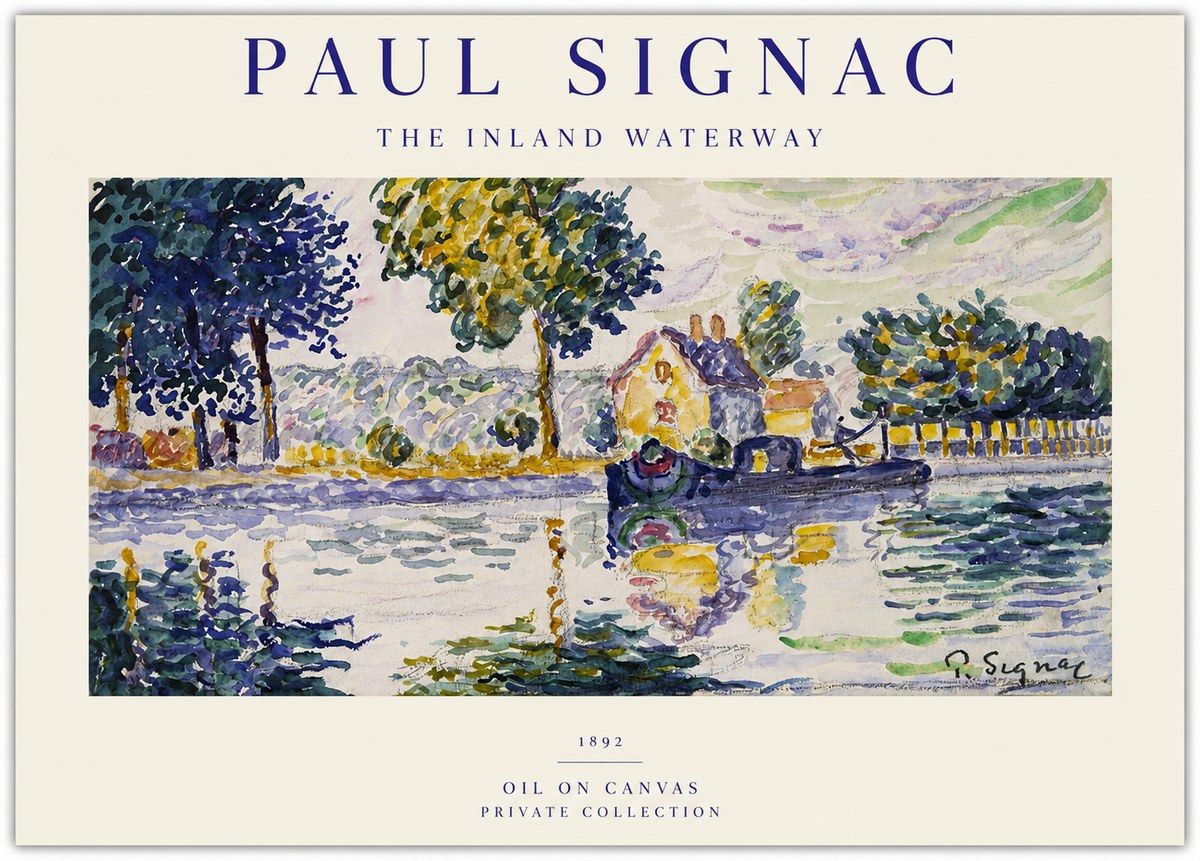 Signac The Inland Waterway No1 - Affiche