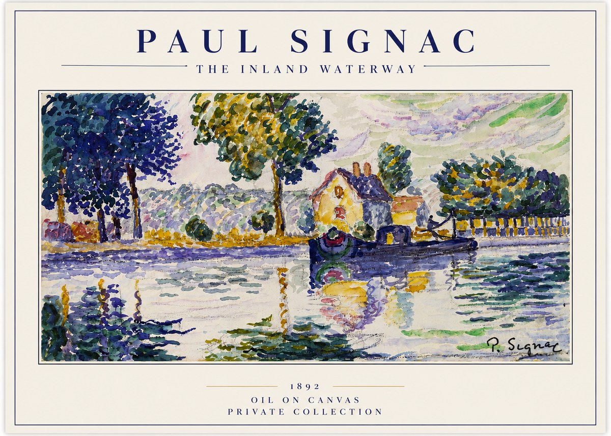 Signac The Inland Waterway No3 - Affiche