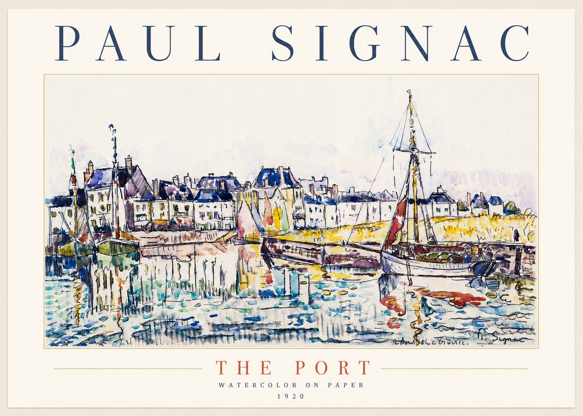 Signac The Port I No5 - Affiche