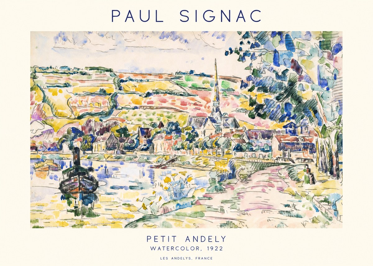Signac Petit Andely No1 - Affiche