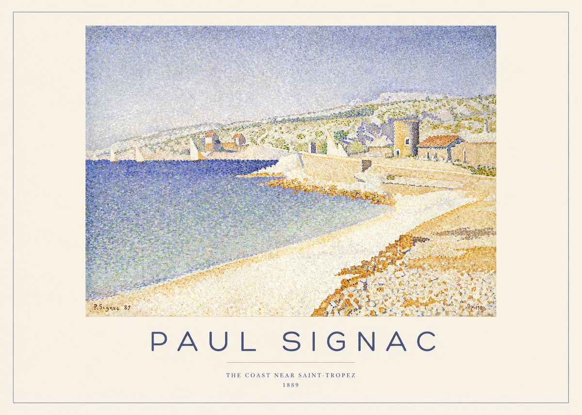 Signac The Coast Near Saint-tropez No1 - Affiche