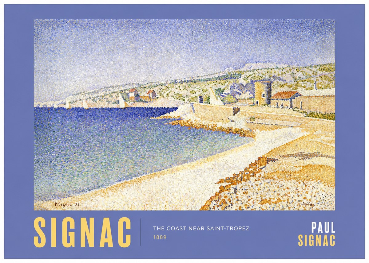 Signac The Coast Near Saint-tropez No2 - Affiche