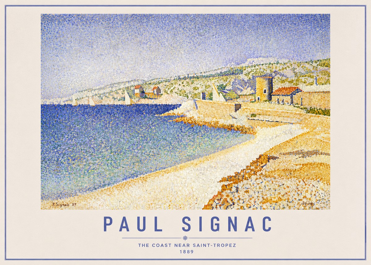 Signac The Coast Near Saint-tropez No6 - Affiche