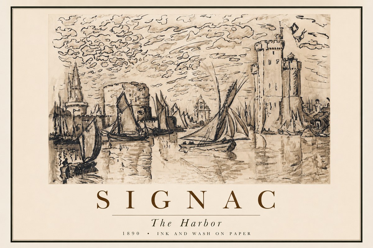 Signac The Harbor II No2 - Affiche