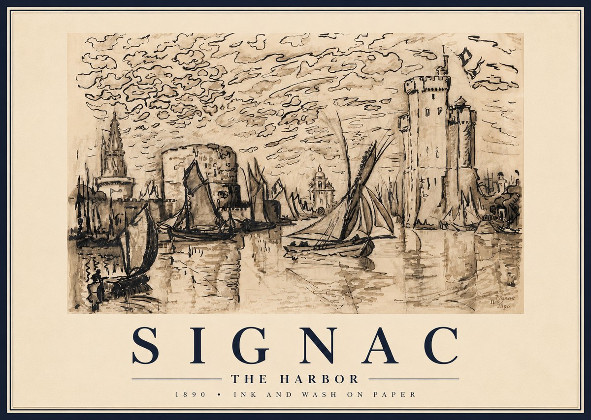Signac The Harbor II No6 - Affiche