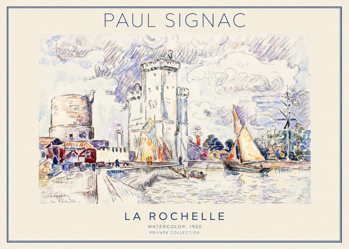 Signac La Rochelle III No1 - Affiche