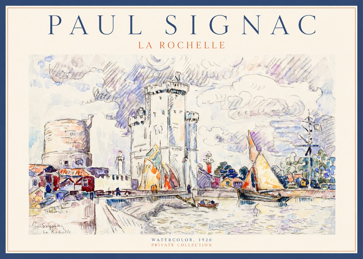 Signac La Rochelle III No2 - Affiche